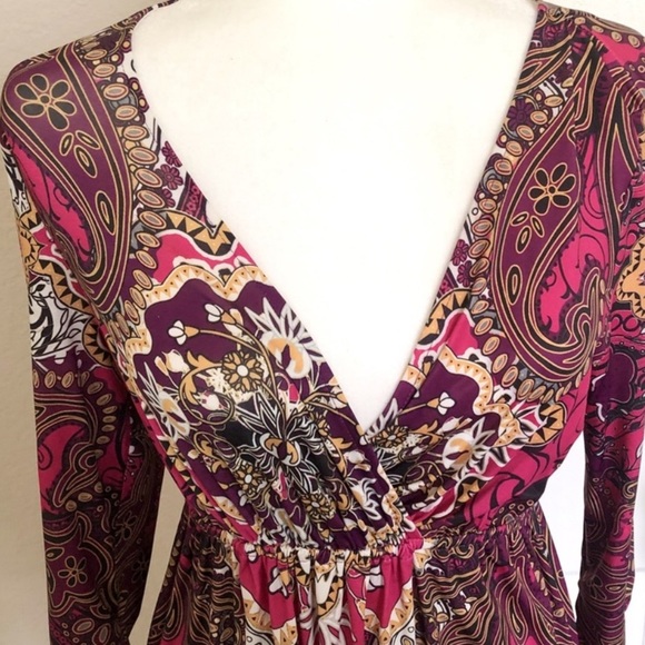 Style & Co Exotic Oasis Paisley Print Dress - Picture 2 of 4